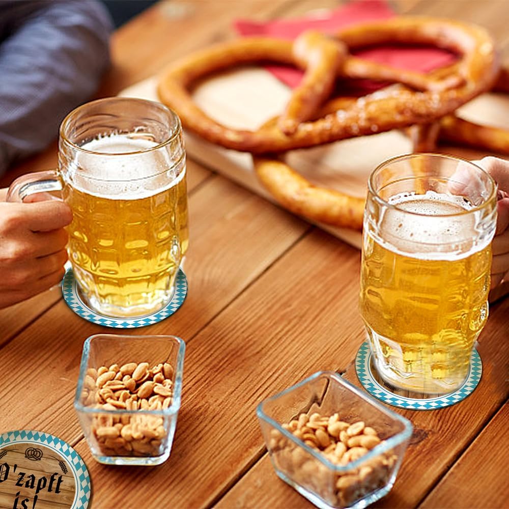 Oktoberfest Bierdeckel Set, O'zapft is 48er-Set