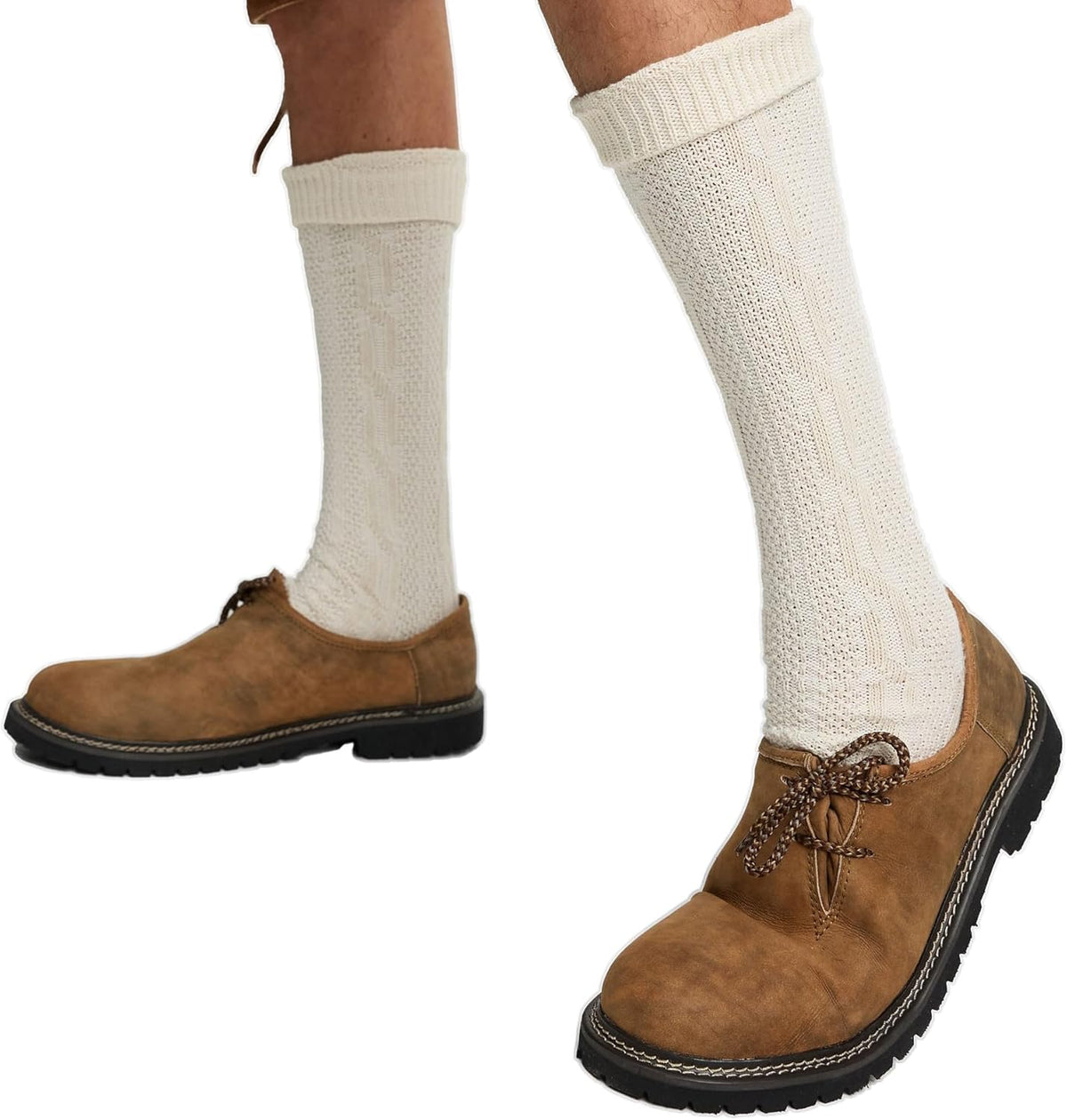 Haferlschuhe Herren Oktoberfest, Trachtenschuhe Leder Dunkelbraun