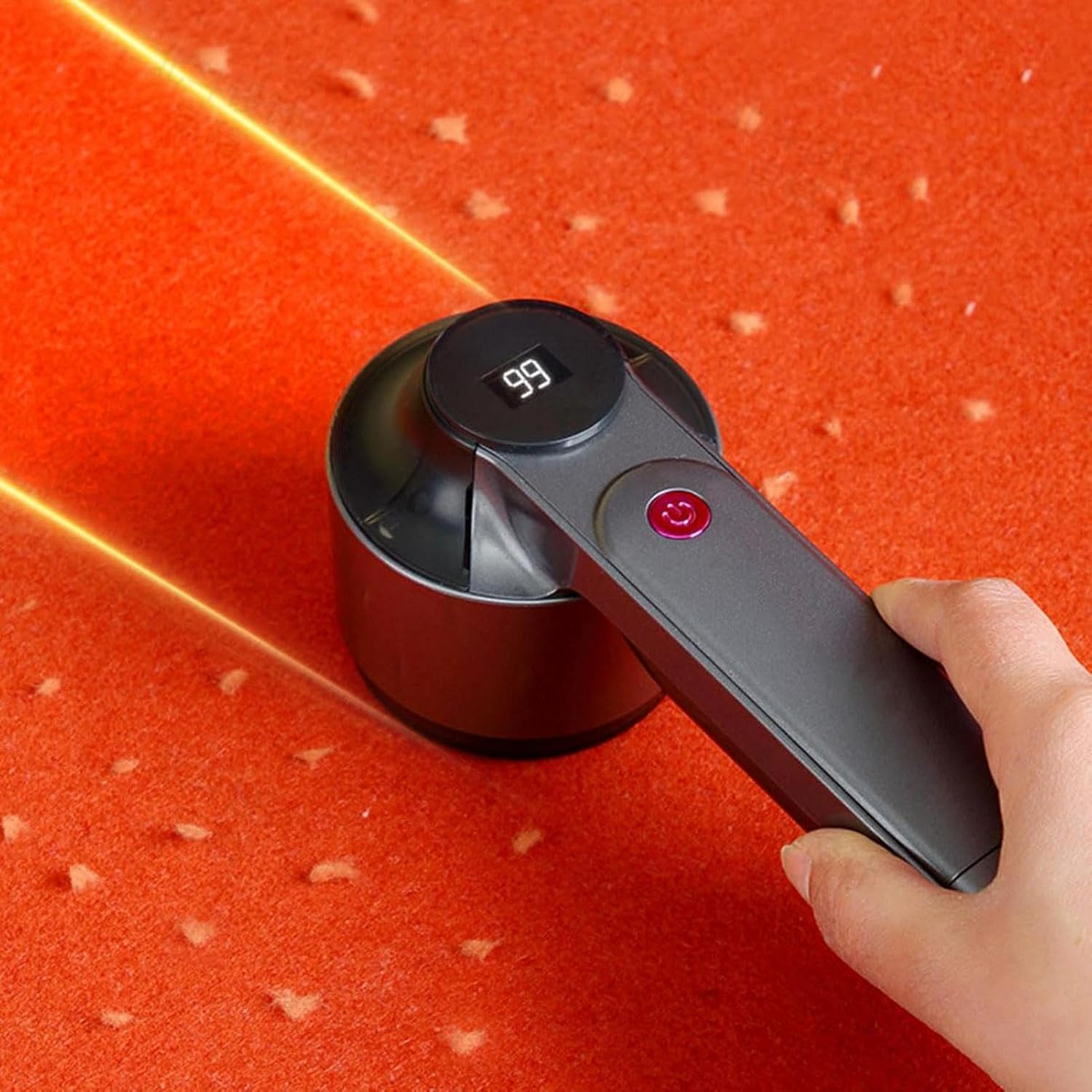 FabricShaver Fusselrasierer Akku, LED-Display Wiederaufladbar