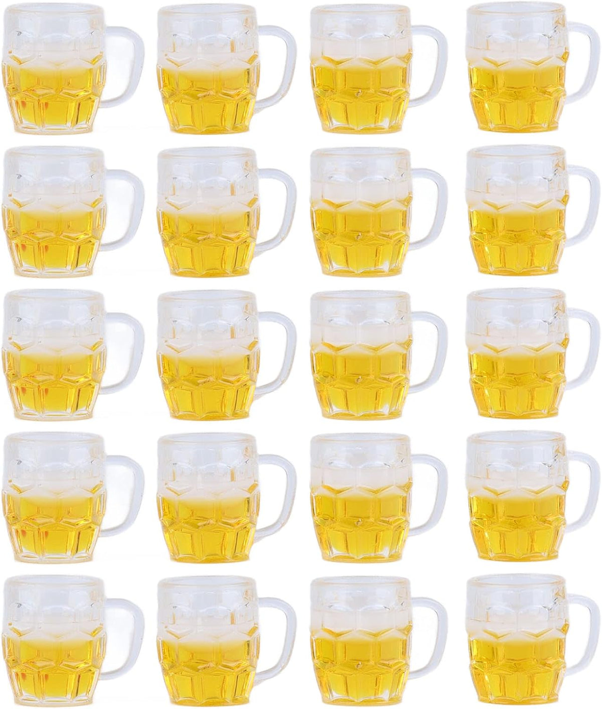 Oktoberfest Mini Bierkrüge Deko, Harz 12er-Set