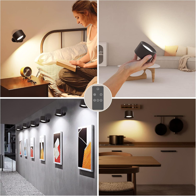 Ledsen RotatingLamp Licht Braun am Sofa mit Hund