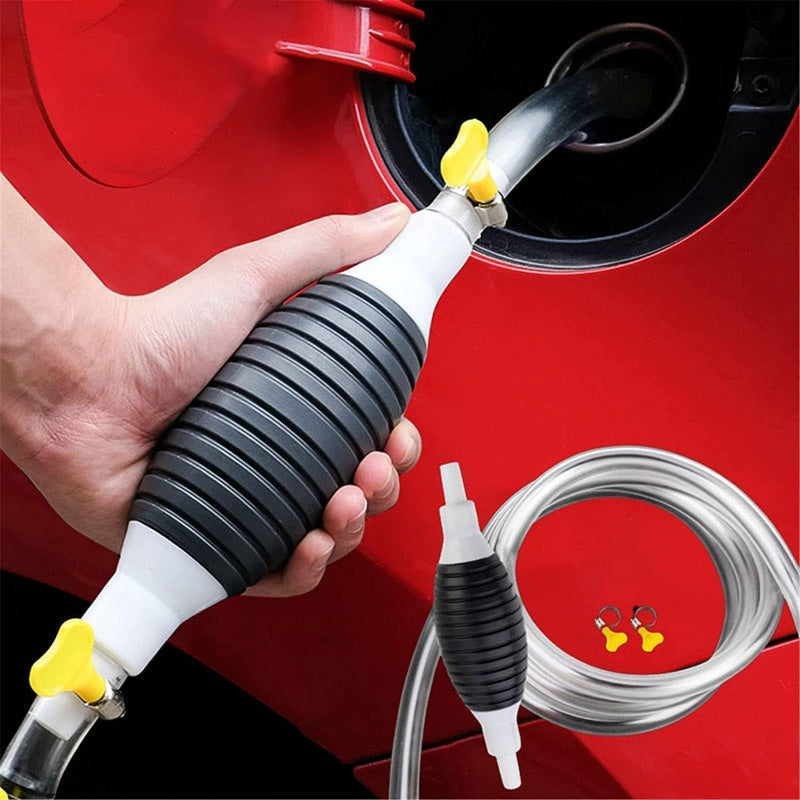TransferPump – Manuelle Siphon-Kraftstoffpumpe mit Schlauch, 2er Set