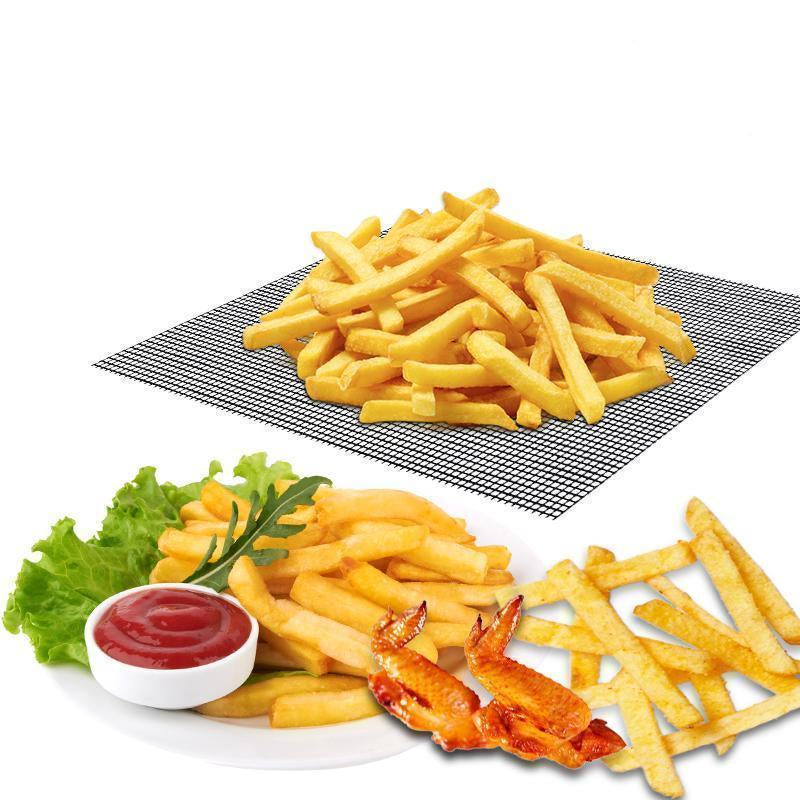 Pommes frites auf dem GrillNet zubereitet