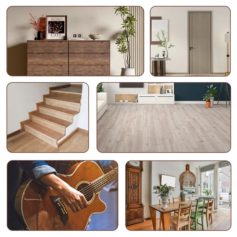 FurnitureRepair Anwendung auf blauem Tisch