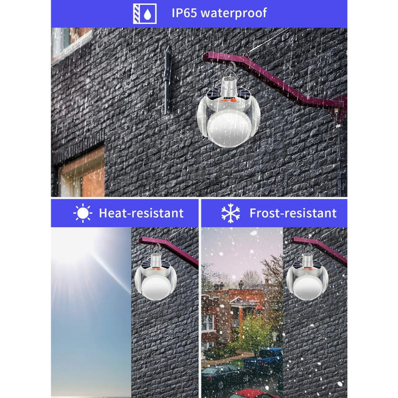 SolarLamp – Tragbare Solar LED Faltpaneel-Notlampe