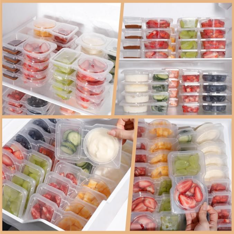 FoodContainer Dual-Abteil Snackbox