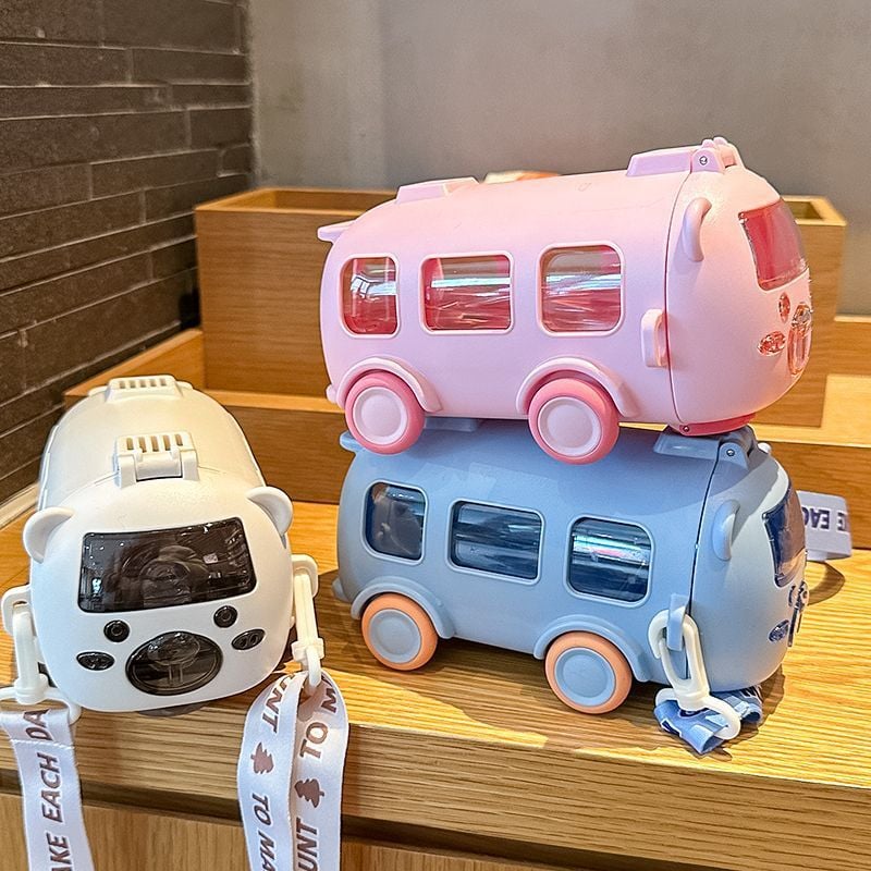 BusTumbler – Trinkflasche im Bus-Design für Kinder