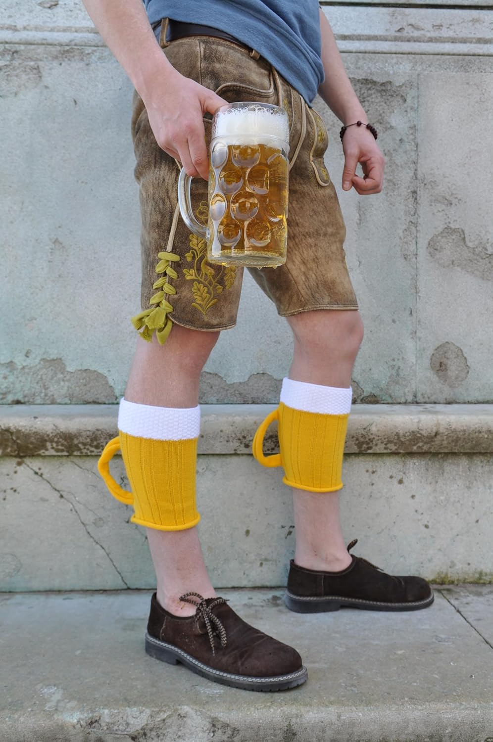 Wadlmäß Socken Oktoberfest, Bierkrug-Design 1 Paar
