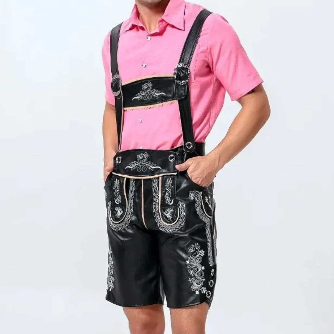 Lederhose Herren Oktoberfest, Trachten Lederhose Bayerischer Stil