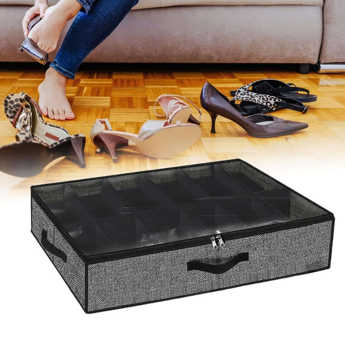 FootwearOrganizer Schuh-Organizer Mit Staubschutz, Für Mehrere Paare