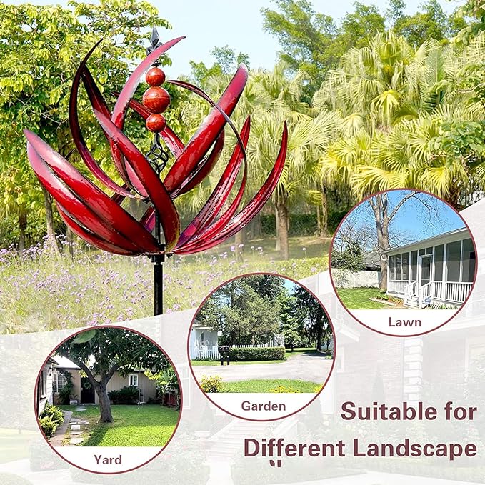 Metall Windspiel für den Garten – Drehbares Design