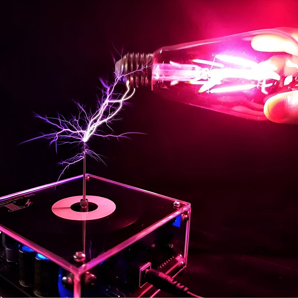 MusicalSpark Tesla-Spule Mit Musiksteuerung, Elektrischer Blitz-Effekt
