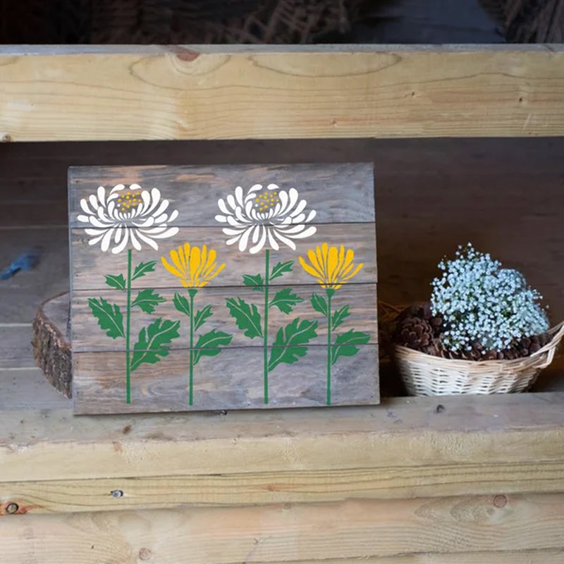 FlowerDecor – Wiederverwendbare DIY-Wandschablonen