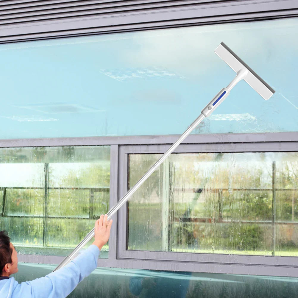 WindowCleaner – Doppelseitiger Fensterreiniger mit Sprühfunktion und Teleskopstiel