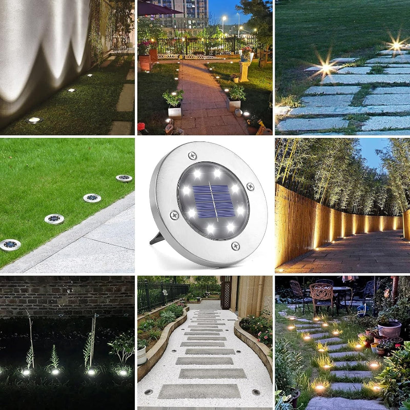 LEDSolar – LED Solarleuchten für Garten und Rasen, 4er Set