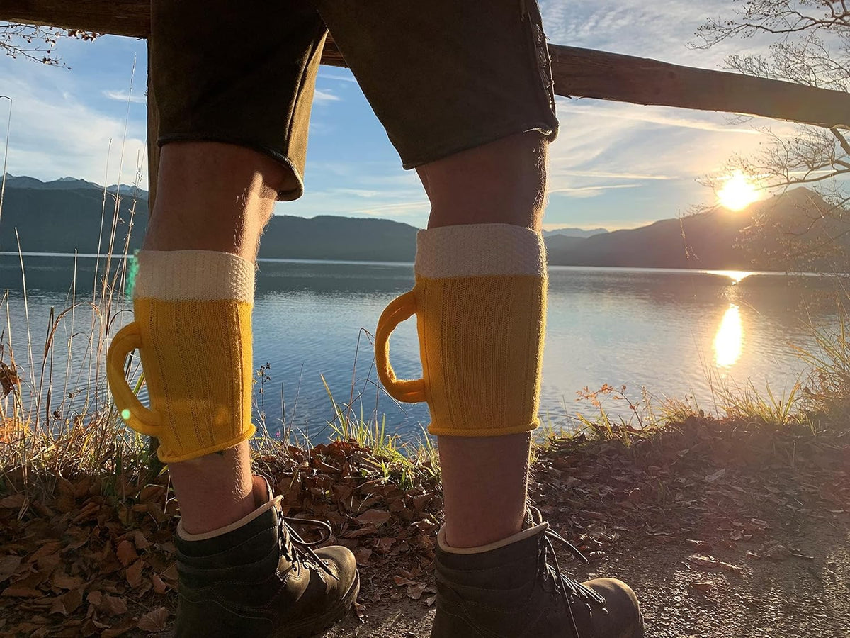 Wadlmäß Socken Oktoberfest, Bierkrug-Design 1 Paar