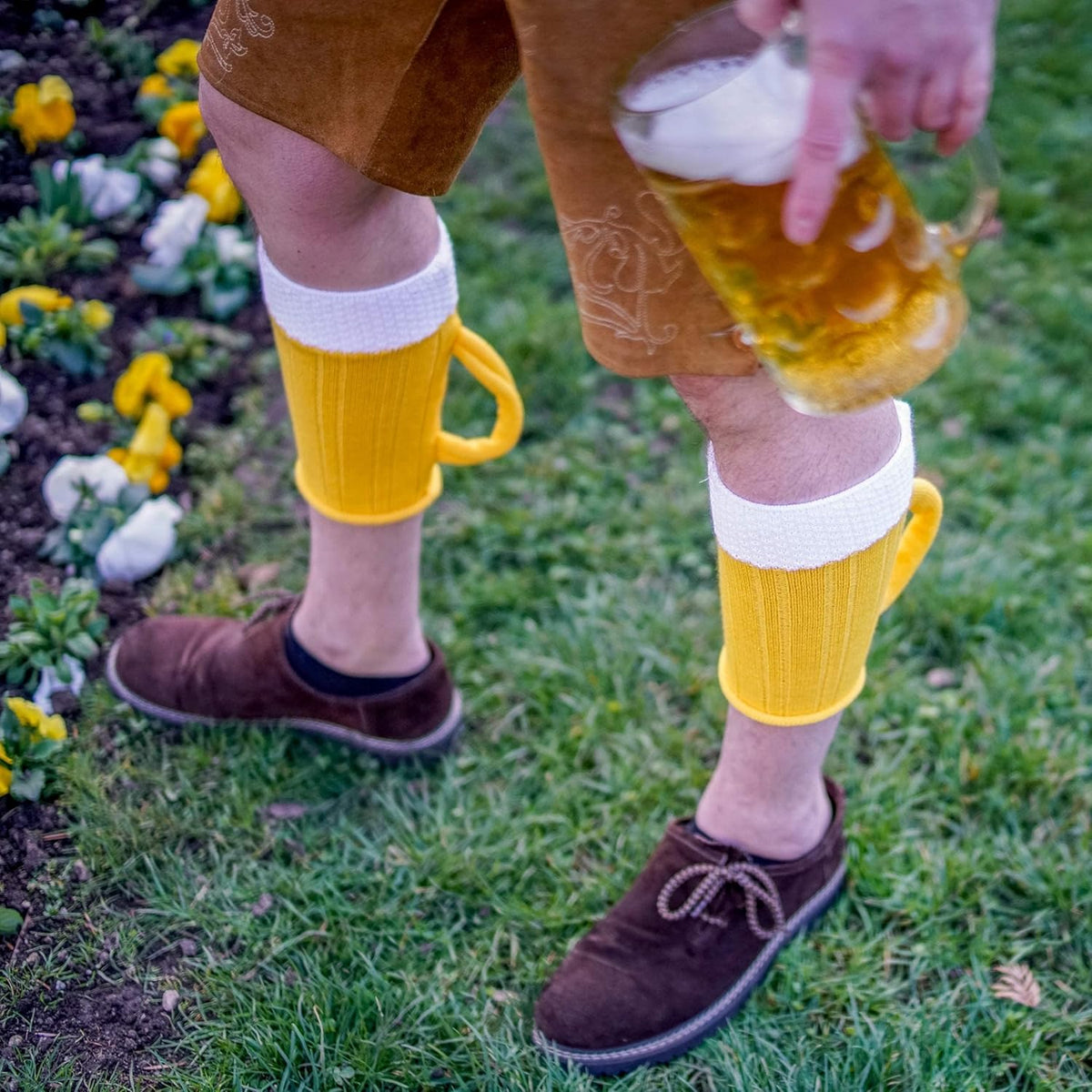Wadlmäß Socken Oktoberfest, Bierkrug-Design 1 Paar