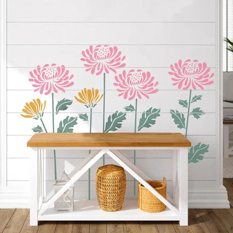FlowerDecor – Wiederverwendbare DIY-Wandschablonen