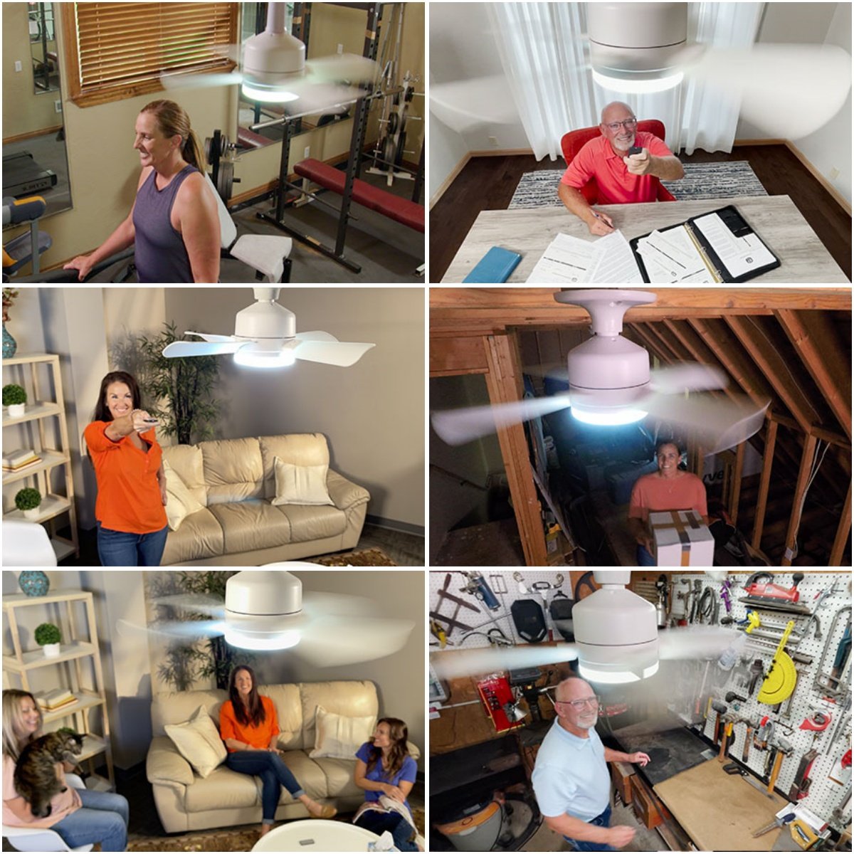IlluminatedFan – 2-in-1 Kühlventilator mit LED-Licht, Fassungsmontage