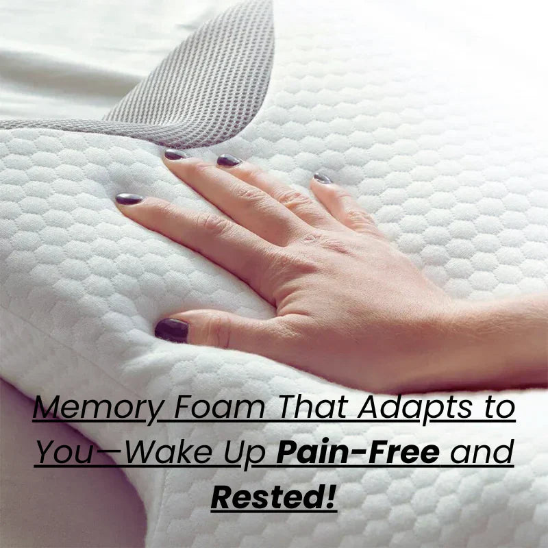 CurvePillow Ergonomisches Nackenstützkissen, Atmungsaktiv