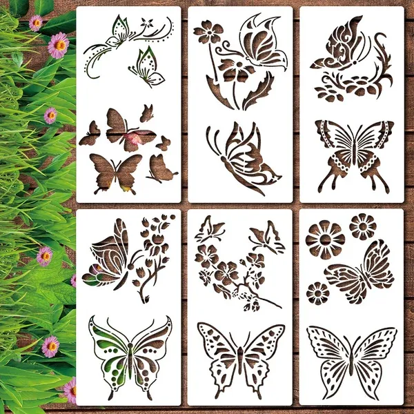 FlowerDecor – Wiederverwendbare DIY-Wandschablonen