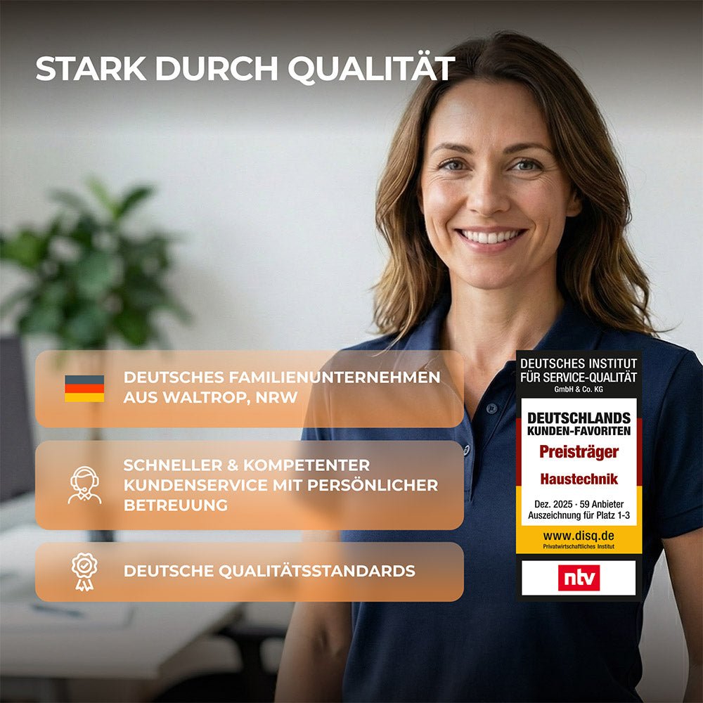 Metall-Infrarotheizung mit Smart-Thermostat