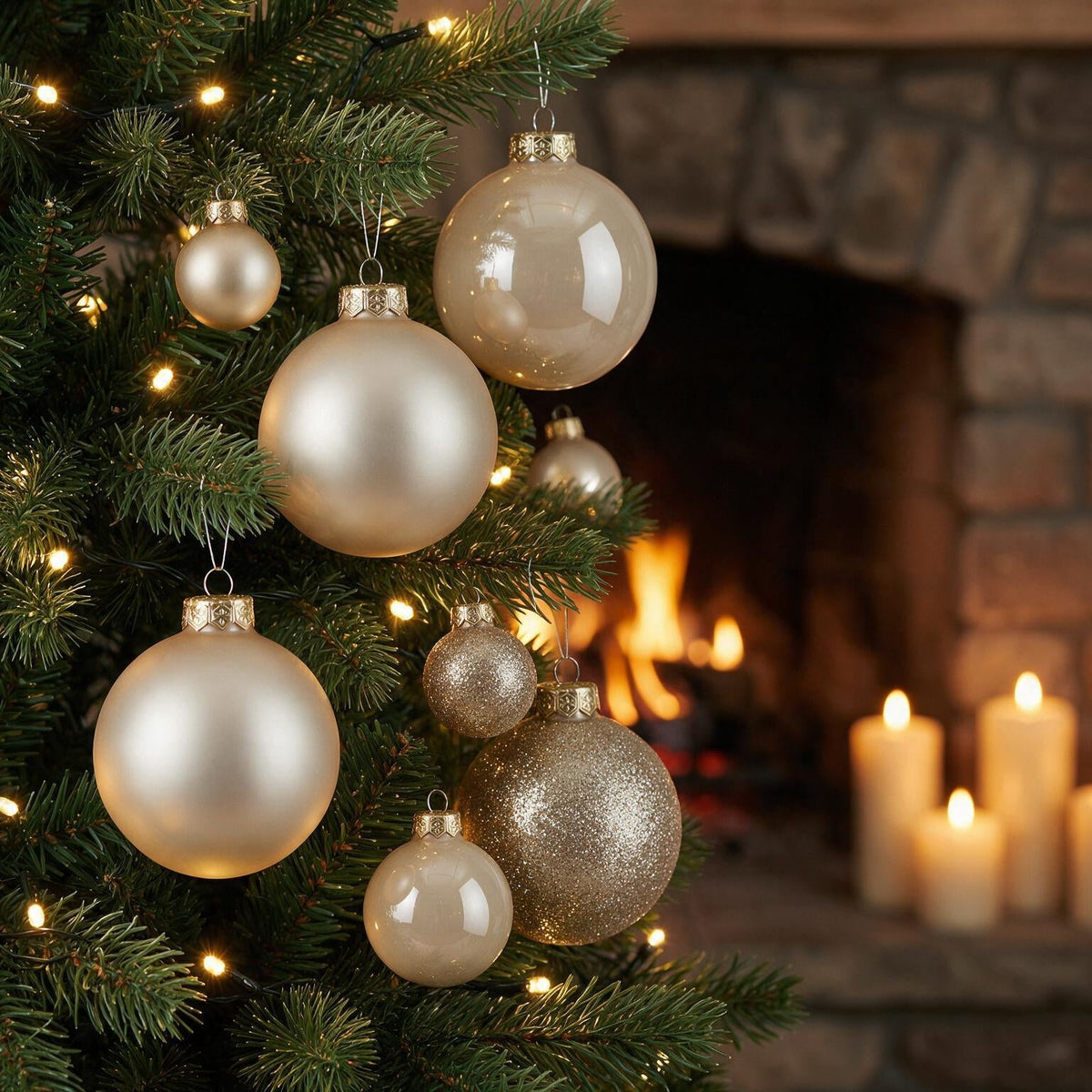 Weihnachtskugeln Perle Sparset – 3 Größen