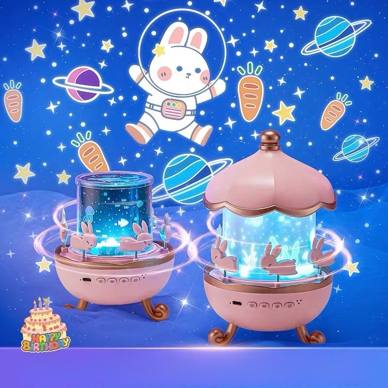 BunnyProjector – Wechselnder LED-Nachtlichtprojektor