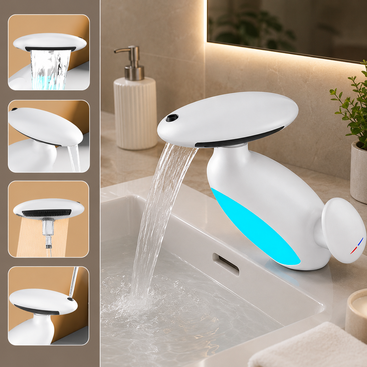 Wasserhahn Design mit ausziehbarem Schlauch