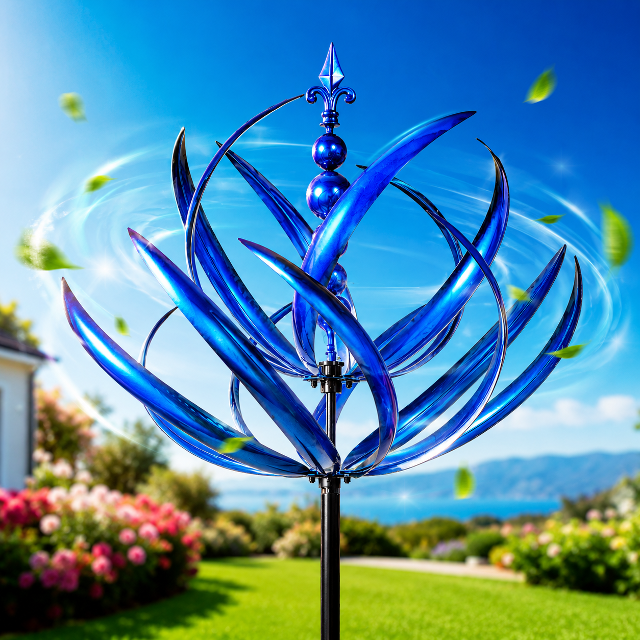 Metall Windspiel für den Garten – Drehbares Design