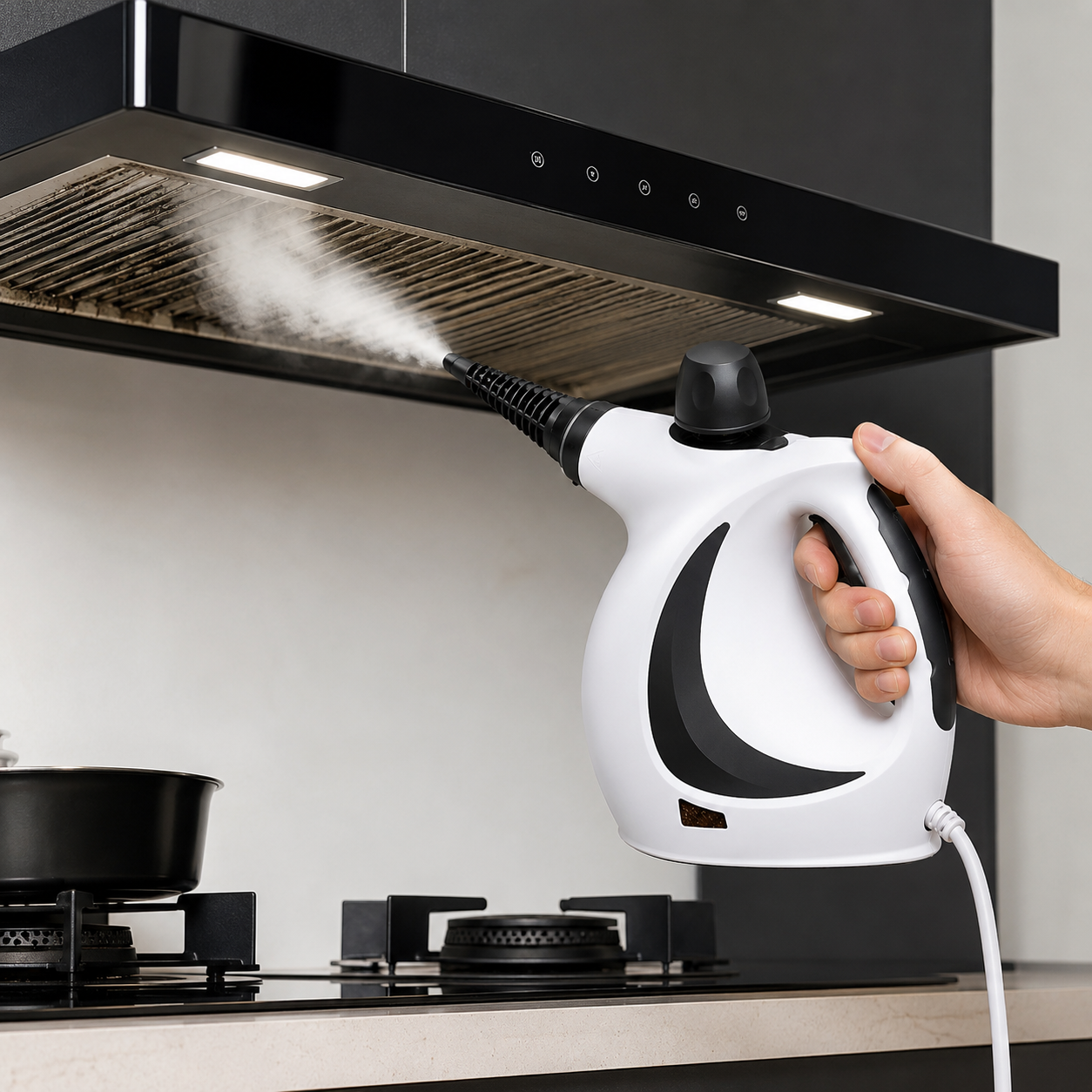 Dampfreiniger Set mit Zubehör – 900–1050 W