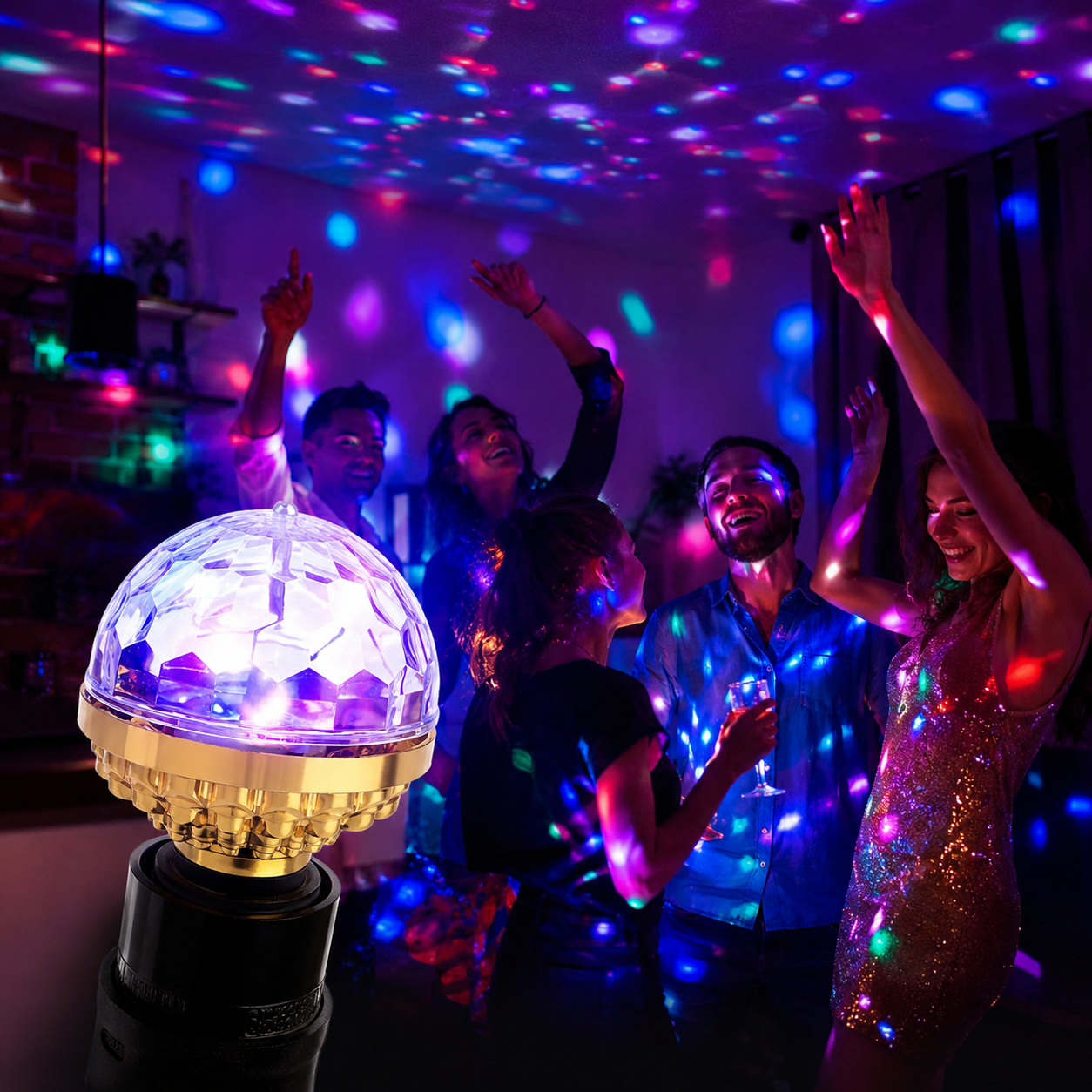 LED Discokugel – Rotierendes Partylicht, 2er Set