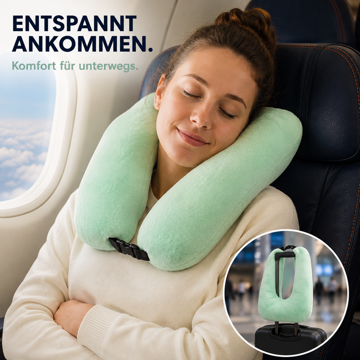 Reise-Nackenkissen mit Weicher U-Form