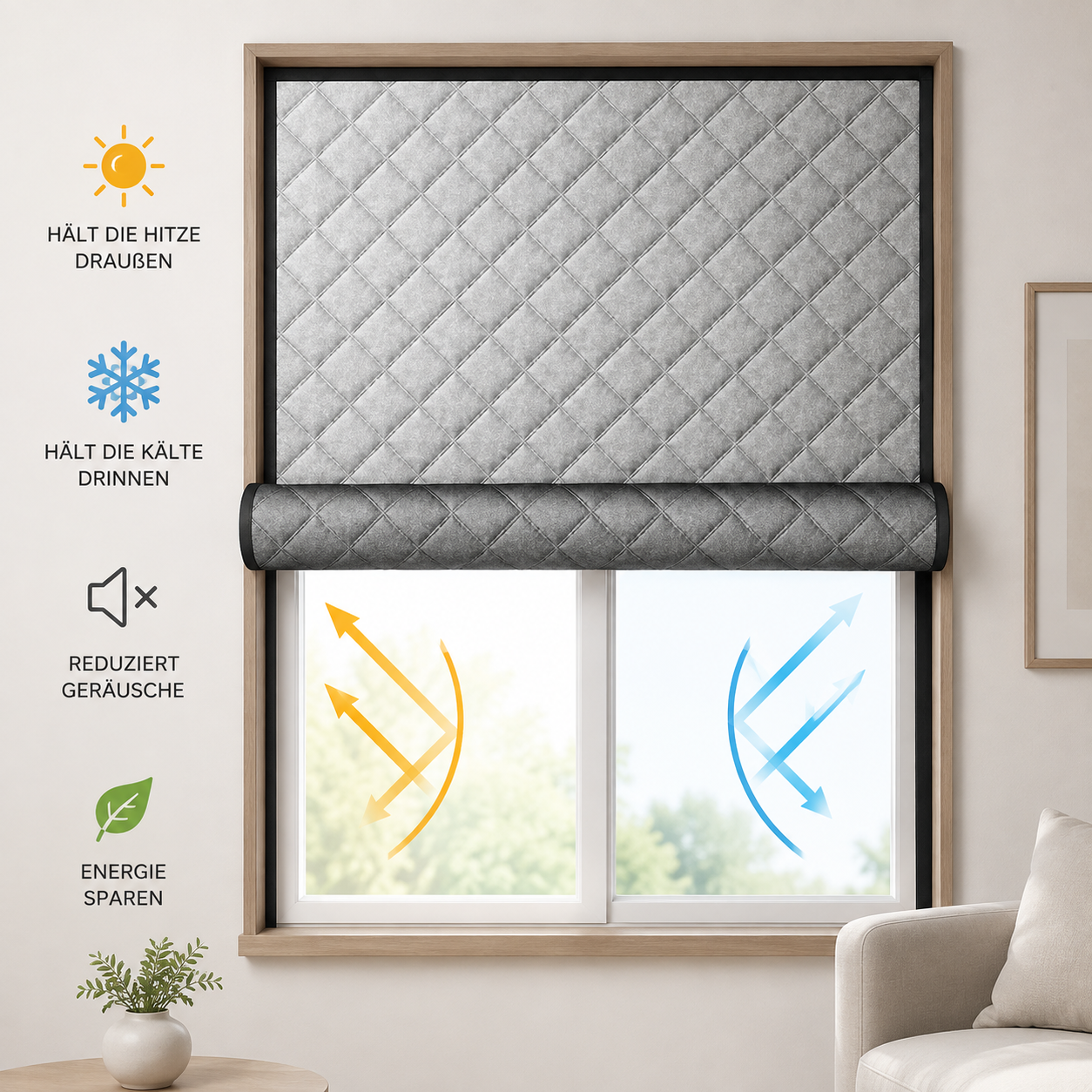 Thermovorhang – Verdunkelung, Wärmeisolierung & Sonnenschutz für Fenster