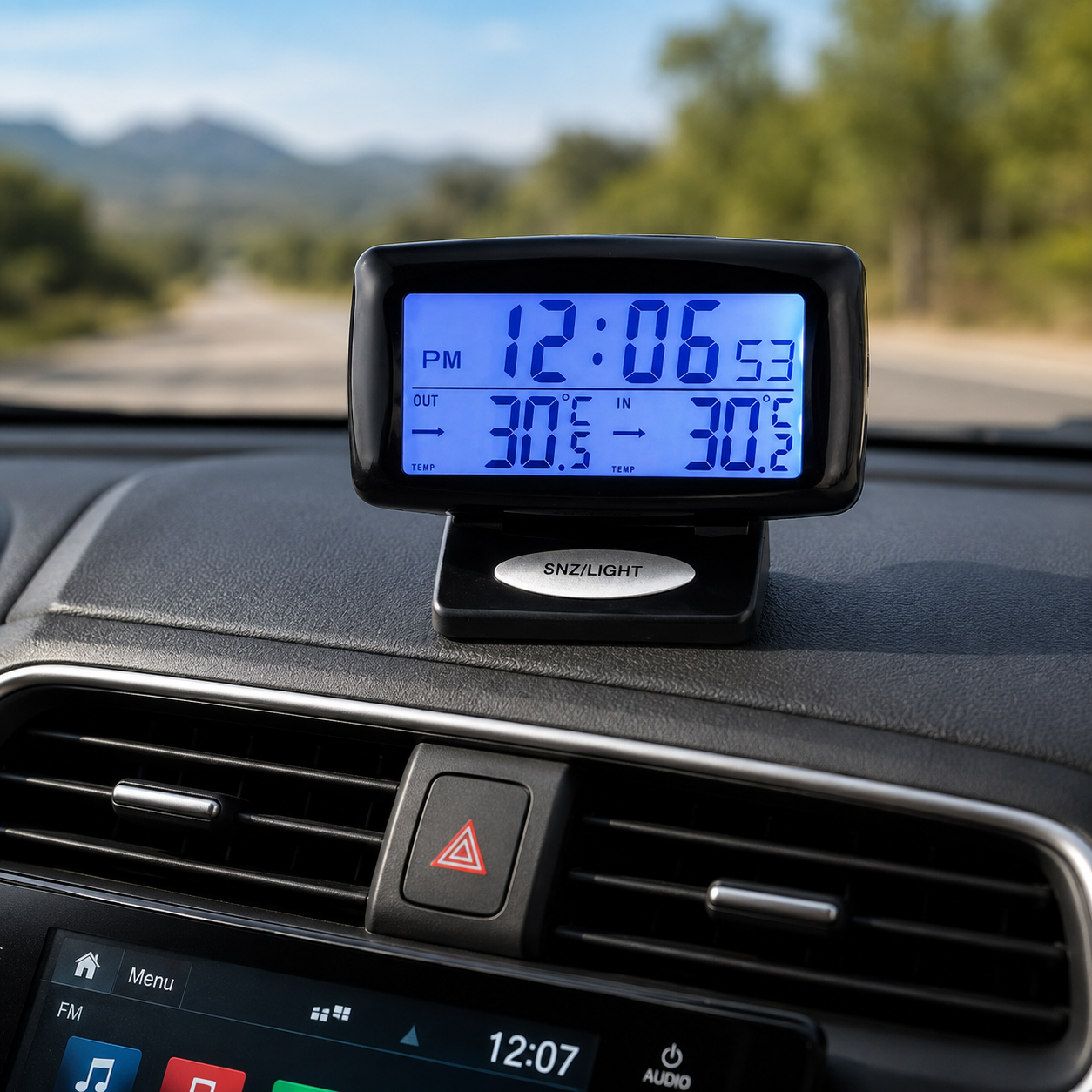 Digitales Auto Thermometer – LCD Display für Innen- & Außentemperatur