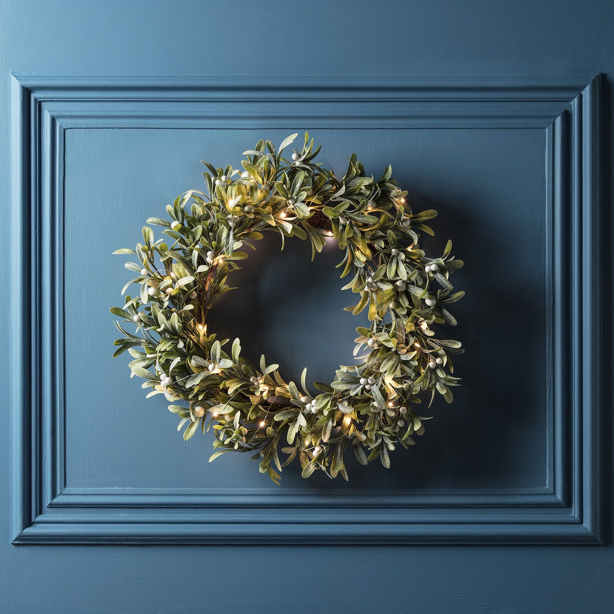 LED Mistelzweig-Kranz – Weihnachtsdeko 50cm