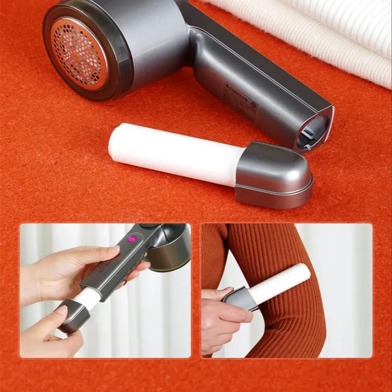 FabricShaver Fusselrasierer Akku, LED-Display Wiederaufladbar
