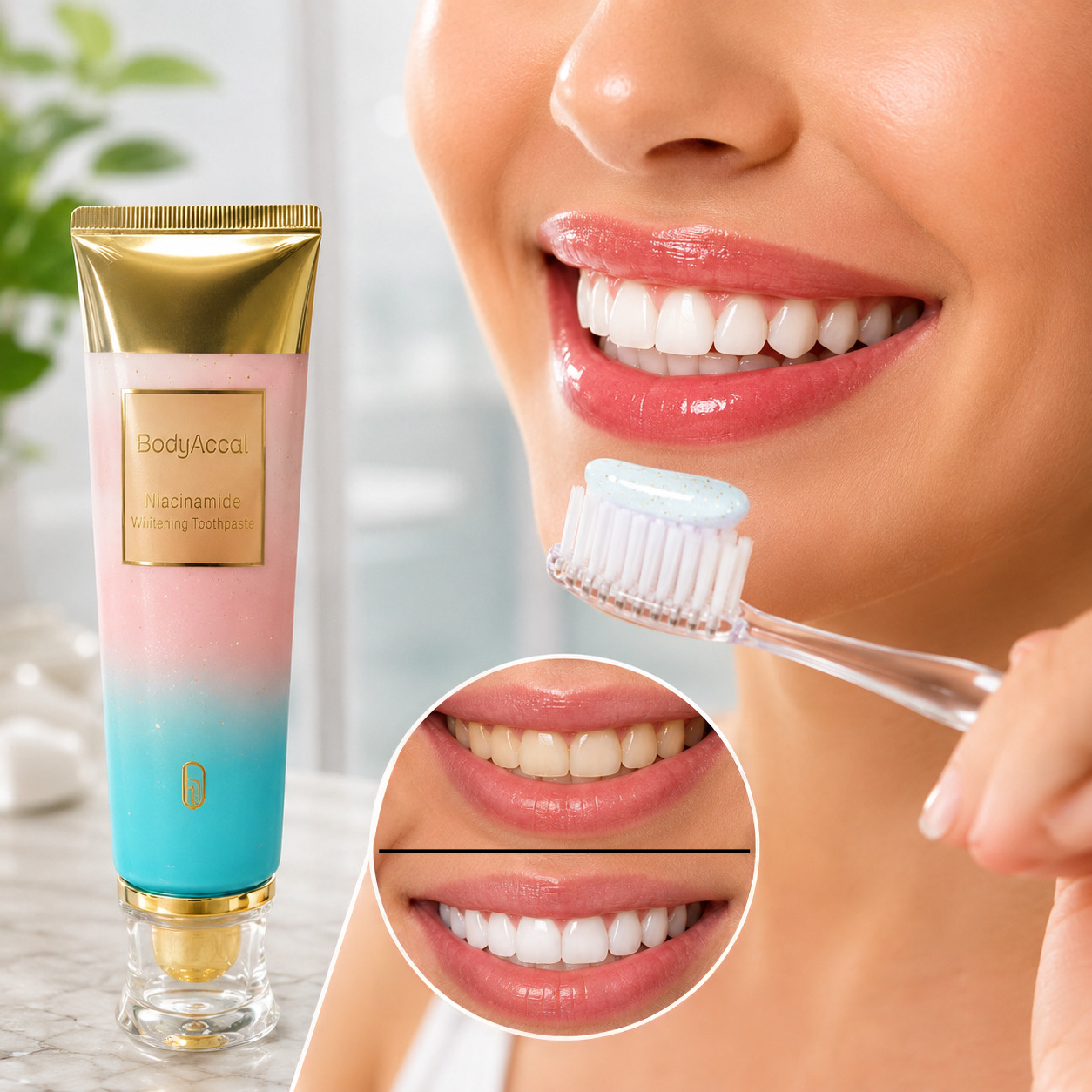 Whitening Zahnpasta mit Niacinamid