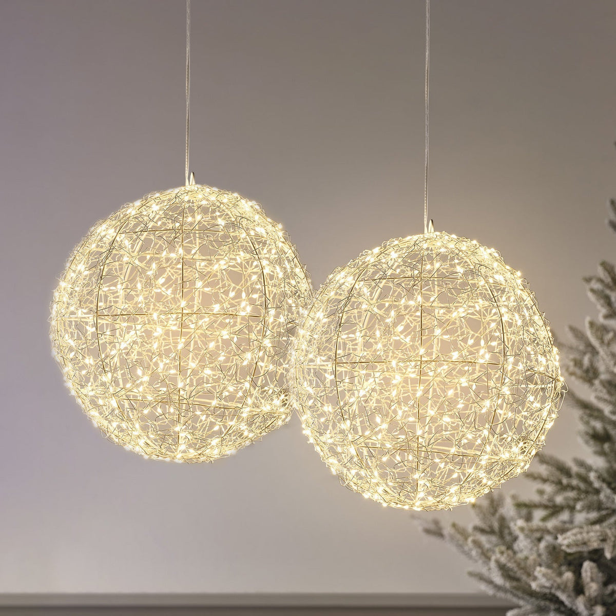 LED-Drahtkugeln Micro Set – 2er