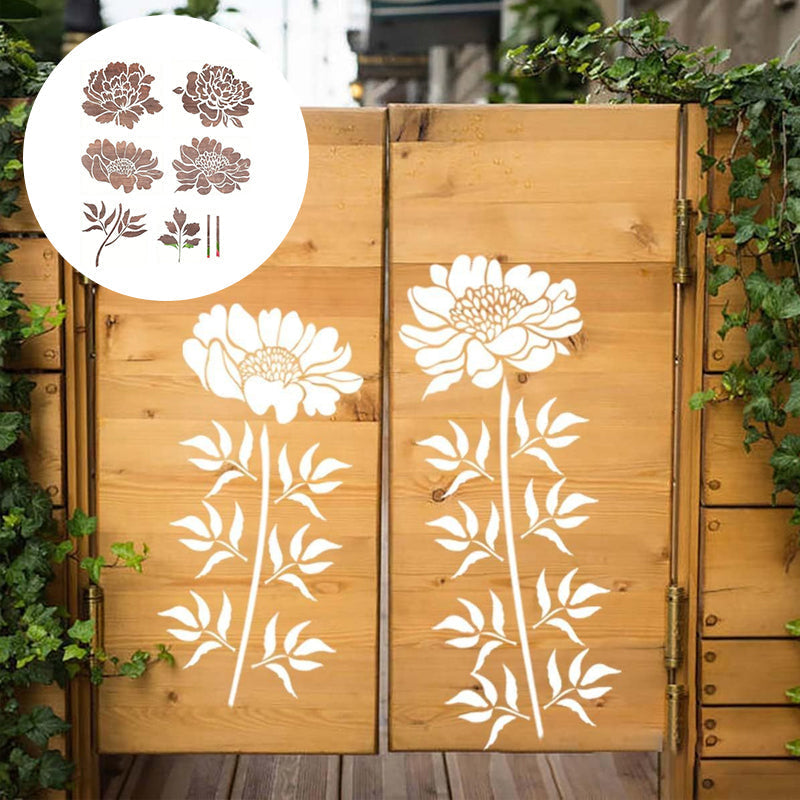 FlowerDecor – Wiederverwendbare DIY-Wandschablonen