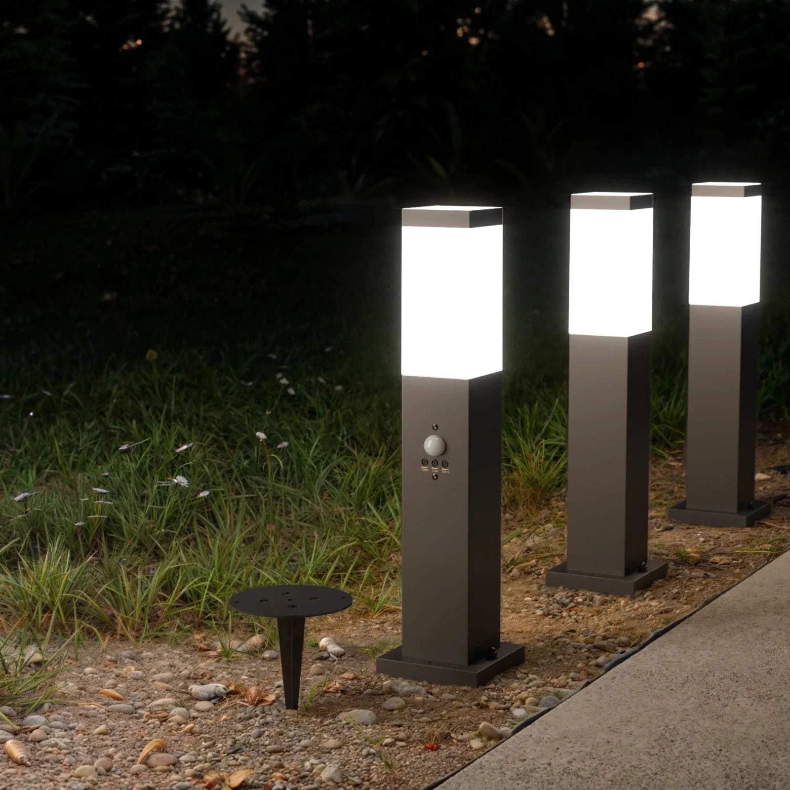 Wegeleuchte TAVO mit Sensor Farbe Anthrazit