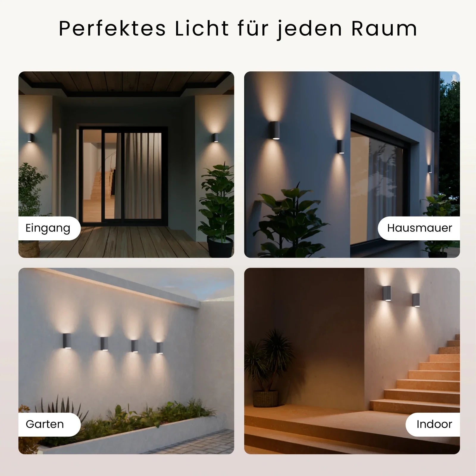 Wandleuchte VAYA DUO Up-&-Down-Light, 2x GU10, IP54
