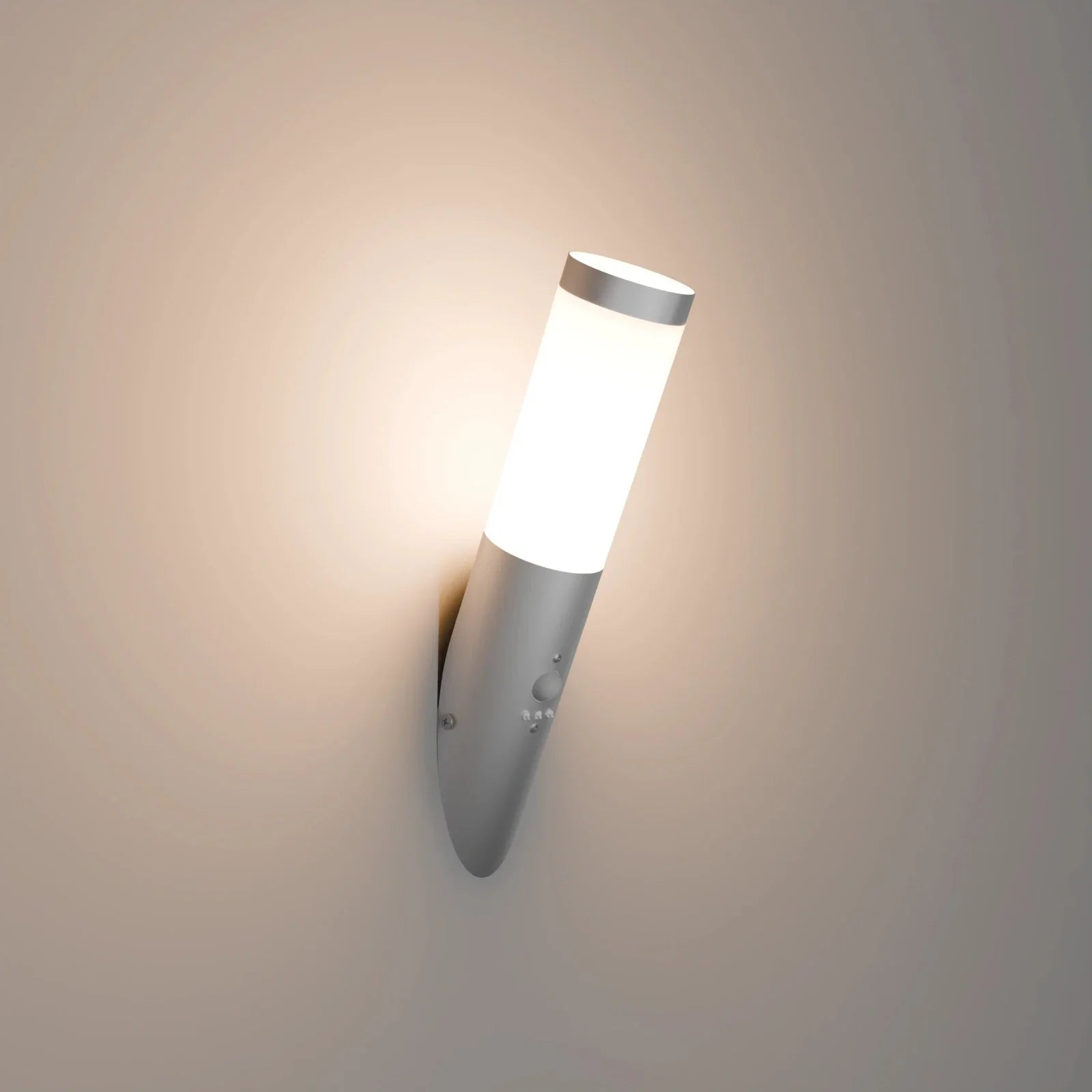 Wandleuchte WAVO mit Sensor Farbe Edelstahl