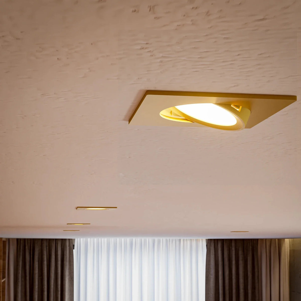Einbaustrahler TEO ohne Leuchtmittel Farbe Gold