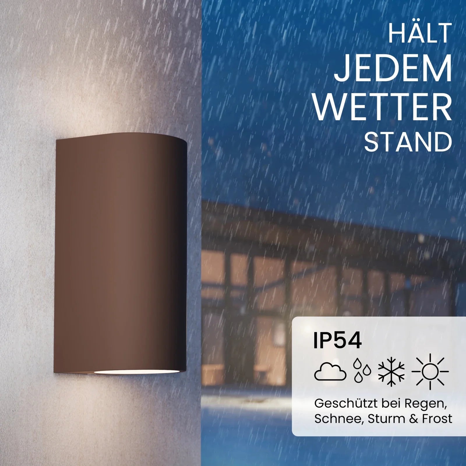 Wandleuchte VAYA DUO Up-&-Down-Light, 2x GU10, IP54