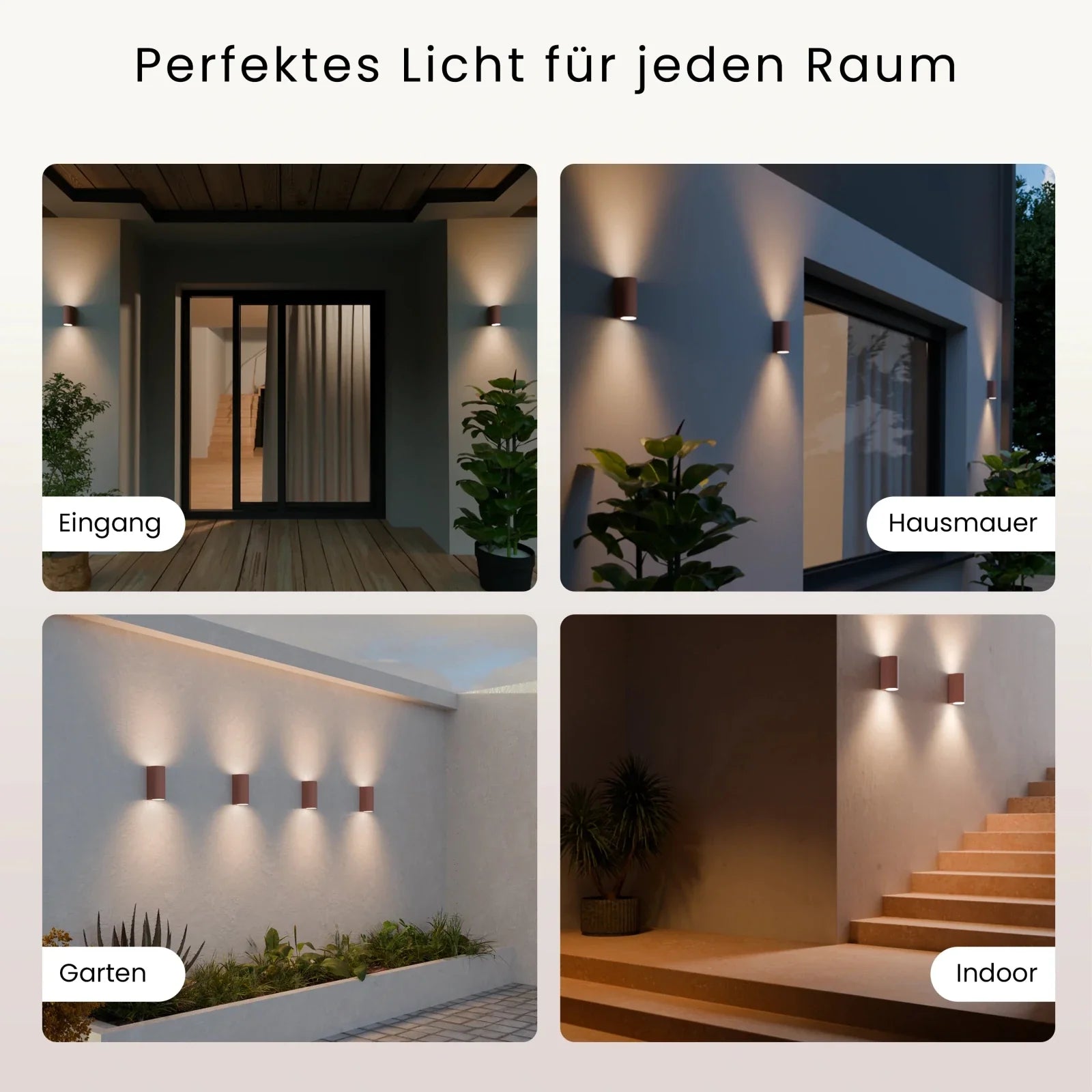 Wandleuchte VAYA DUO Up-&-Down-Light, 2x GU10, IP54