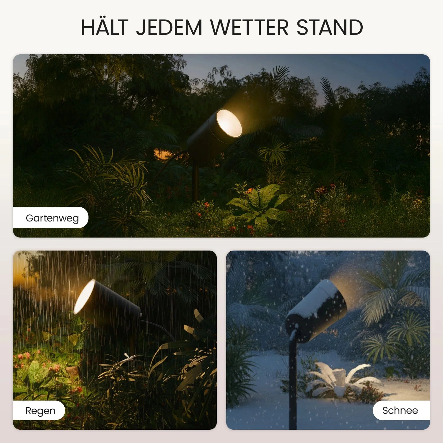Gartenstrahler SPOTI schwenkbarer Leuchtenkopf