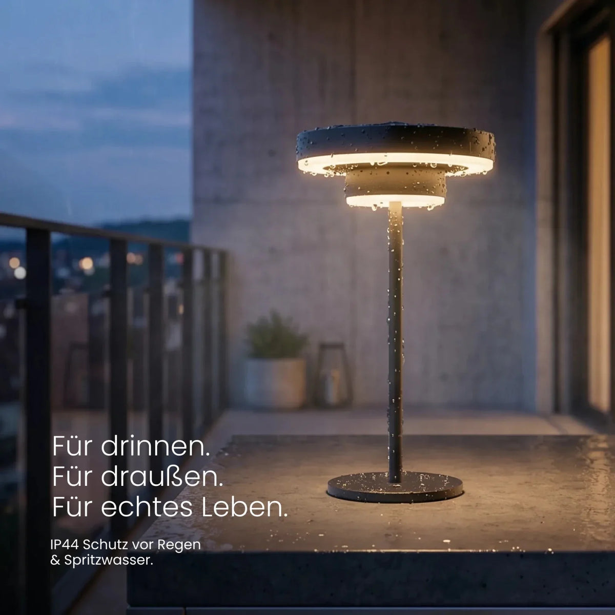 Solar Tischleuchte ELIO Touch-Bedienung