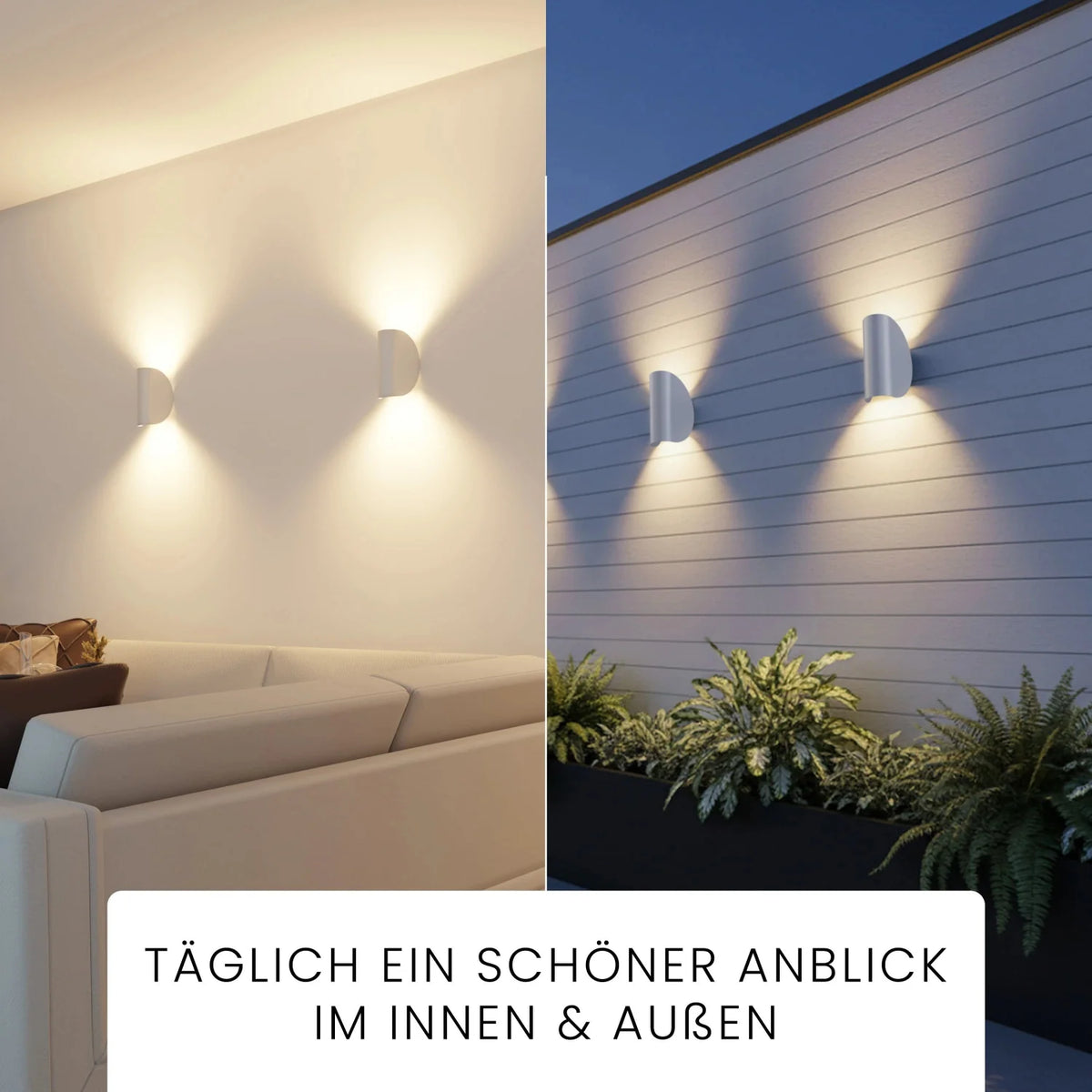 Wandleuchte MILO Up-&-Down-Light 350°, IP54