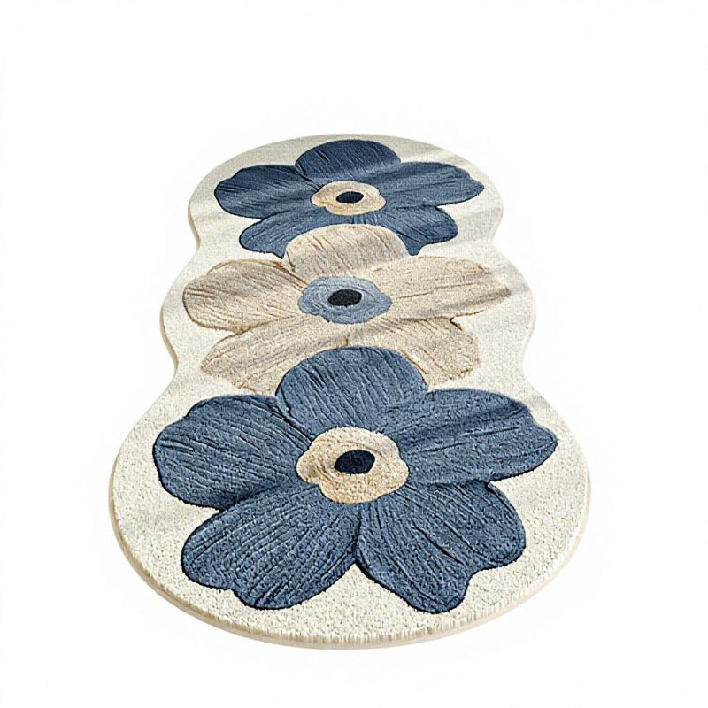 FloralRug Weicher Blumen-Teppich